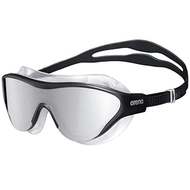 arena The One Verspiegelte Anti-Fog Unisex Schwimmbrille für Erwachsene, Taucherbrille mit Breiten Gläsern, UV-Schutz, Selbstjustierender Nasensteg, Orbit-Proof Dichtung im Sale